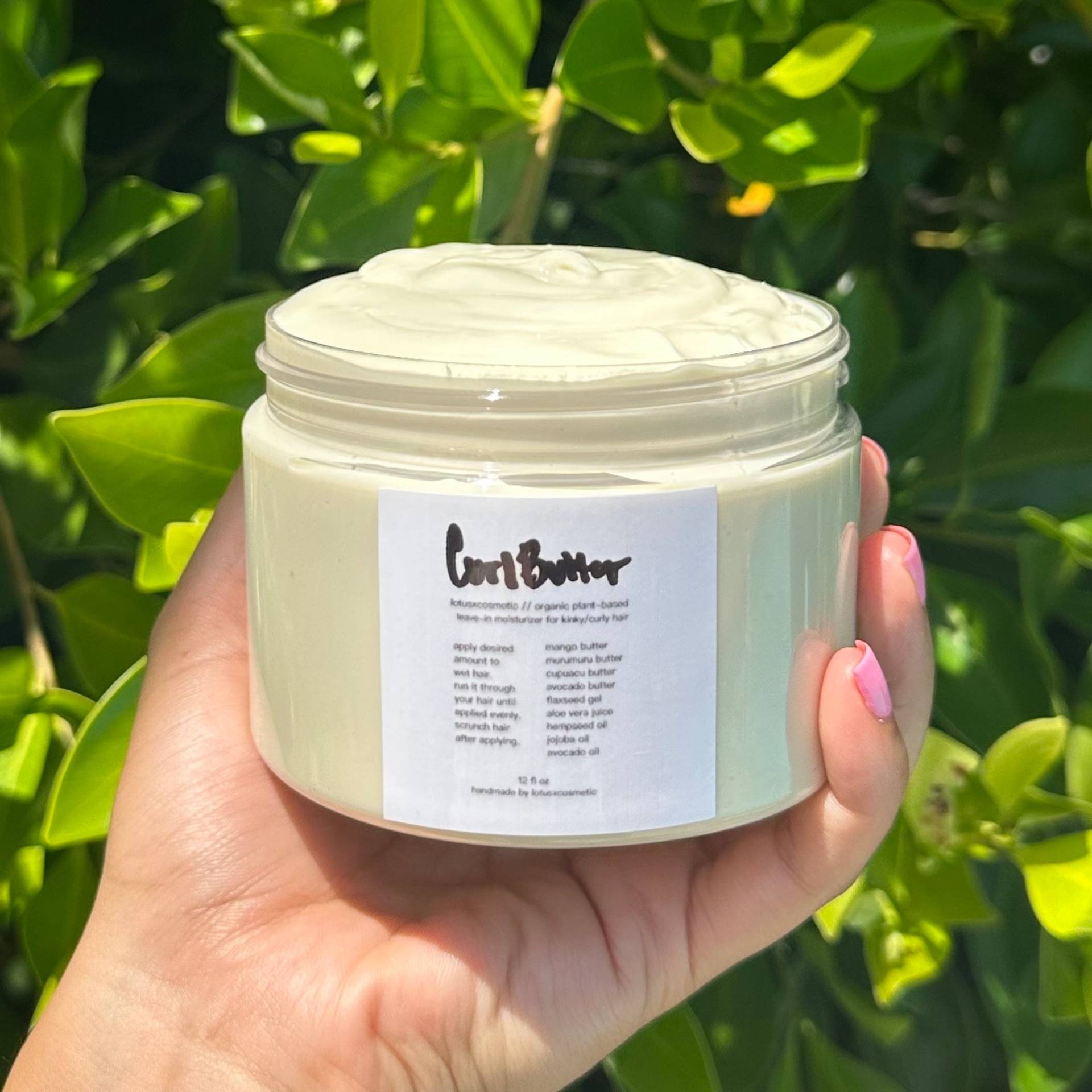 Leinsamen Lassen in Conditioner | Definieren Der Leichtgewichtigen Feuchtigkeitscreme Leave in - Cupuacu Butter, Jojoba Öl, Murumuru Aloe Vera Etc von LotusXCosmetic