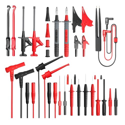 Loufy Austauschbare Sondennadel-Set für Multimeter P1925 mit digitalen elektrischen Prüfsonden, Zange, Prüfhaken, flexibel von Loufy