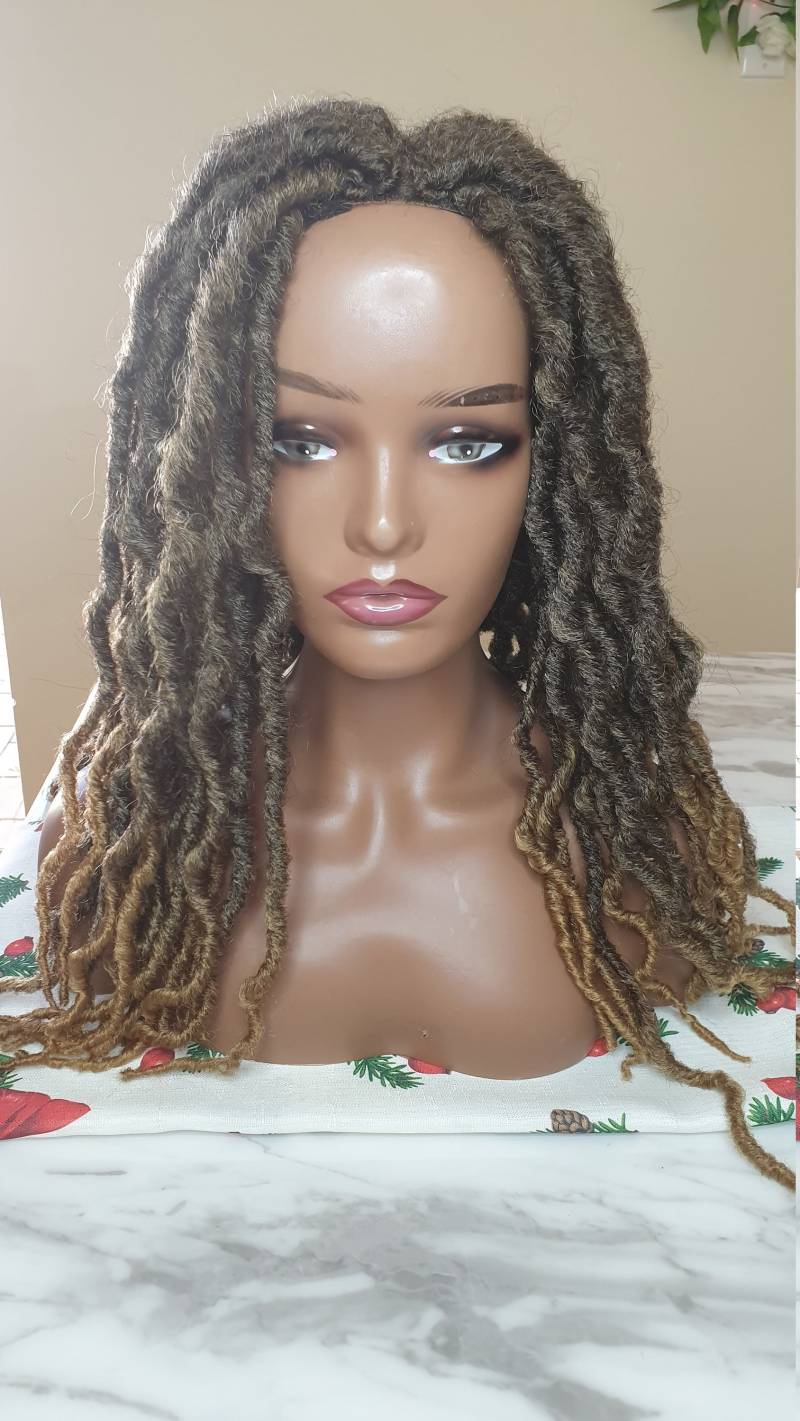 Freetress Locs Gehäkelte Perücke/Faux Perücke/18Inches Wig/Crochet Wig von LouiseHairFeel