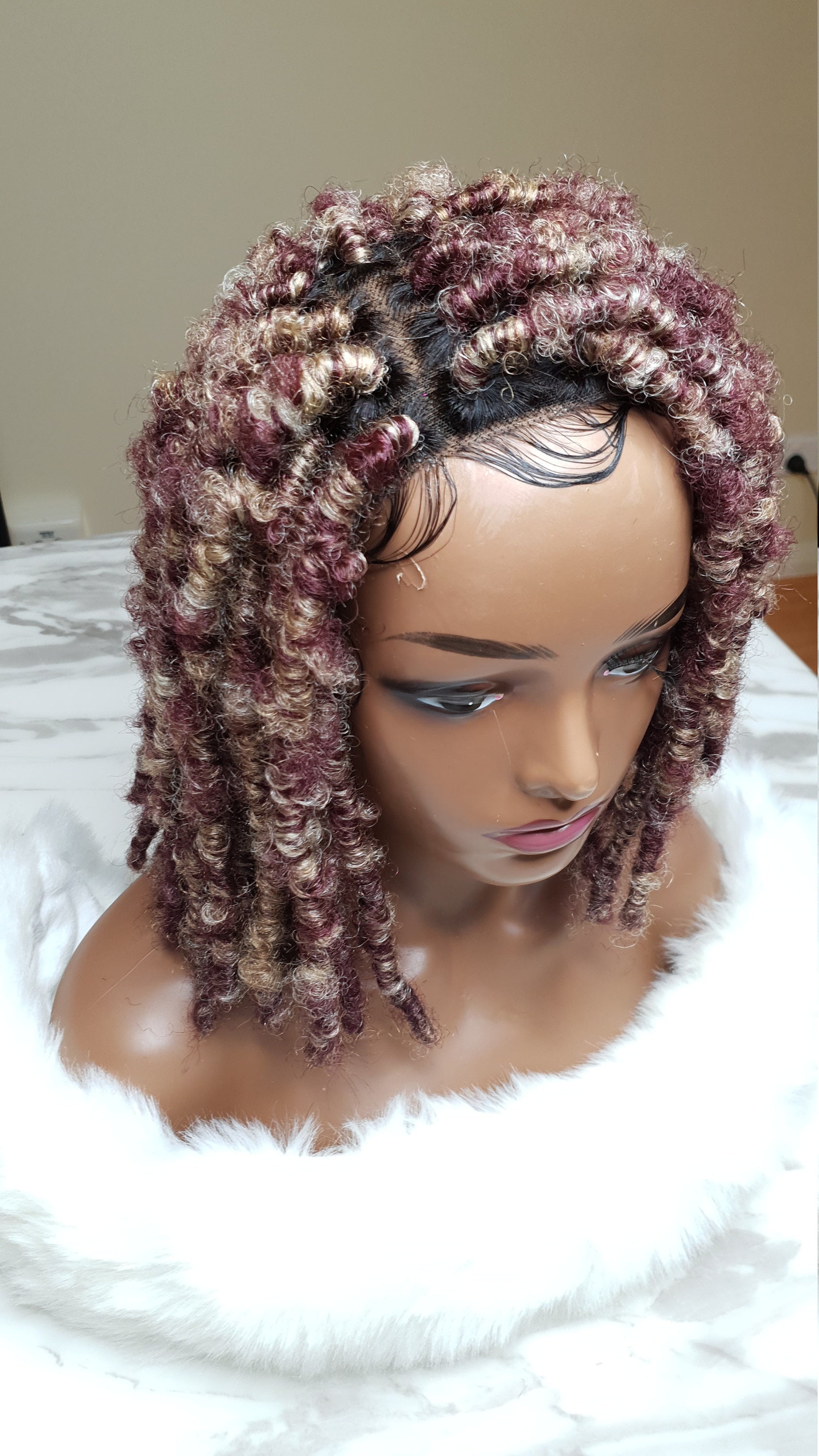 Ombre/Highlight Distressed Locs/Butterfly Locs/Locs/Butterfly Locs Ombre Wig/4x4 Lace Front Butterfly Wig/Lace Wig von LouiseHairFeel