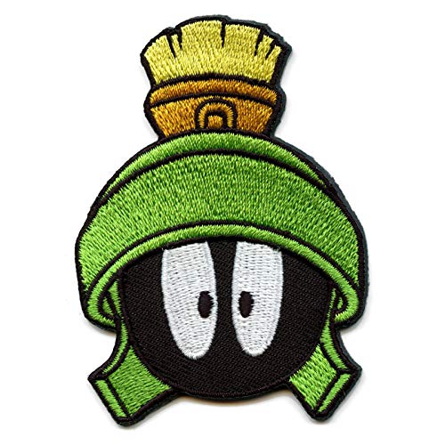 Offizieller Marvin The Martian Patch Looney Tunes bestickt zum Aufbügeln, Grün , Small von Loungefly