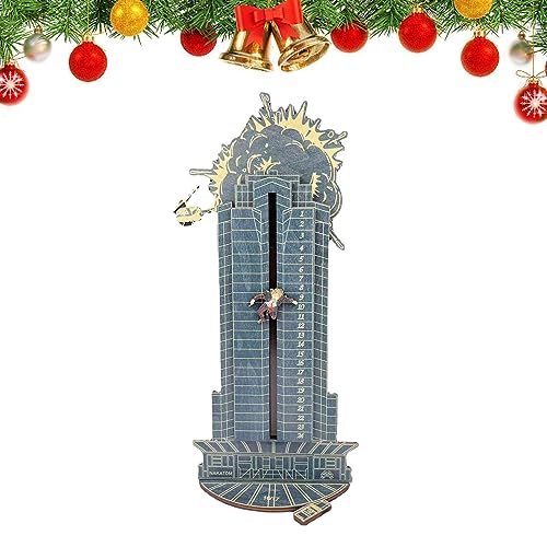 Wera Adventskalender 2023 - Christmas Die Hard Adventskalender 2023 - Hans Gruber Falling off Nakatomi Plaza | Holz Weihnachten Countdown Adventskalender | Lustiger Adventskalender für Geschenk von Loupsiy