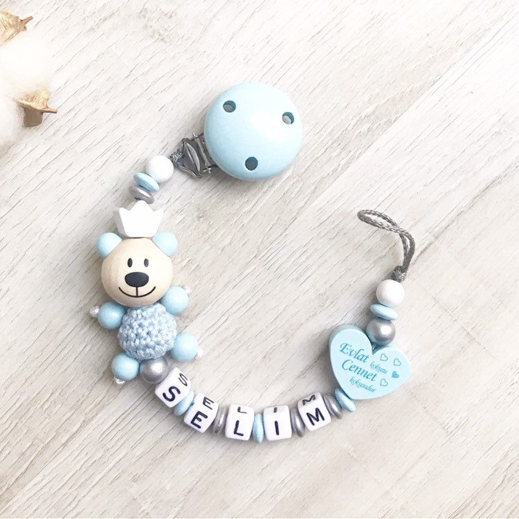 Schnullerkette Mit Name von LoveMoonKids