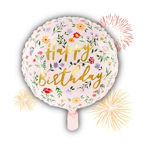 Folienballon Happy Birthday Blumen Ballon Geburtstag Mädchen Frauen Dekoballon Luftballon Hellrosa Wiederverwendbar Folienballon Happy Birthday Blumen Ballon Geburtstag Mädchen Frauen Dekoballon Luftballon Hellrosa Wiederverwendbar von Lovely Balloon