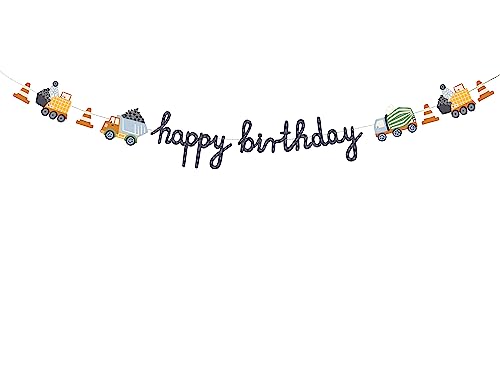 Happy Birthday-Banner BAU-Themenparty – 2m, DIY-Dekoration für Kindergeburtstage DIY Geburtstagsbanner, mit Baufahrzeug-Motiven, Partyzubehör geburtstag WIEDERVERWENDBAR Happy Birthday-Banner BAU-Themenparty – 2m, DIY-Dekoration für Kindergeburtstage DIY Geburtstagsbanner, mit Baufahrzeug-Motiven, Partyzubehör geburtstag WIEDERVERWENDBAR von Lovely Balloon
