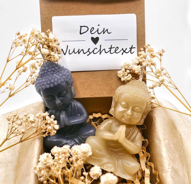 Mitbringsel Kleine Kerzen Buddha Personalisierbar Handgemachtes Wichtelgeschenk Geschenk Überraschung Geldgeschenk Aufmerksamkeit von LovelyMomentShop