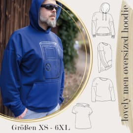 lovely men oversized hoodie von LovelySewDesign