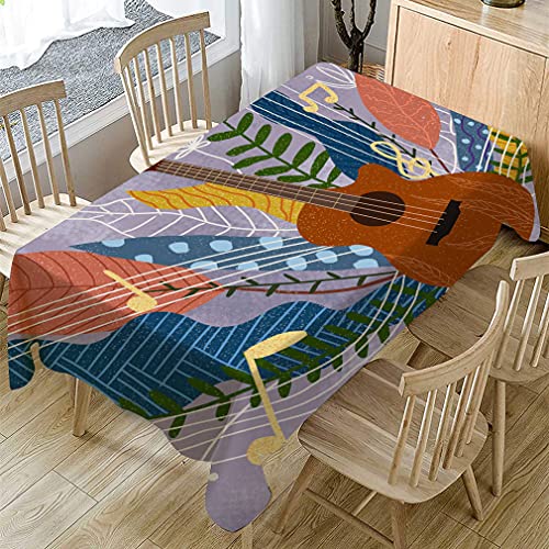 Gartentischdecke Retro Blau Grau Tischdecke Outdoor Indoor Wasserdicht Tischdecke Geburtstag Tischdecke Abwaschbar Fleckschutz Party Tischdecke Esstisch Table Cloth(140x200cm) von Lovewang