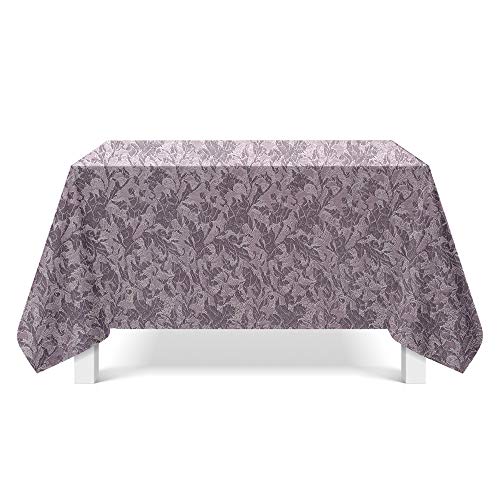 Gartentischdecke Rosa Lila Floral Tischdecke Outdoor Indoor Wasserdicht Tischdecke Geburtstag Tischdecke Abwaschbar Fleckschutz Party Tischdecke Esstisch Table Cloth(140x200cm) von Lovewang