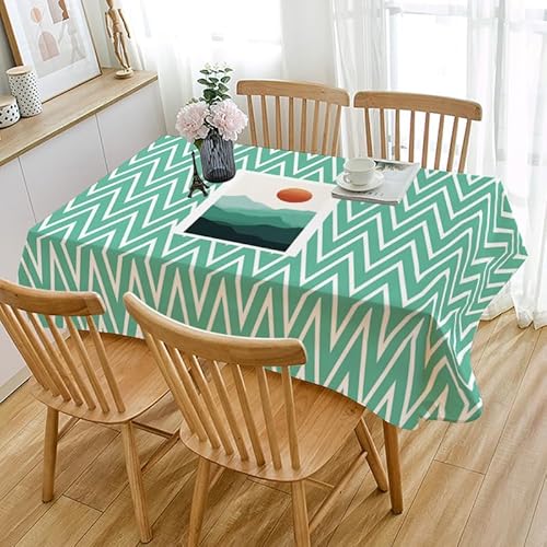 Tischdecke Outdoor Green Ripple Mountain Gartentischdecke Wasserdicht Tischdecke Geburtstag Party Tischdecke Abwaschbar Fleckschutz Table Cloth Indoor Outdoor Tischdecke(140x180cm) von Lovewang