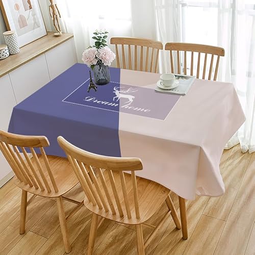 Tischdecke Outdoor Lila Rosa Tiere Gartentischdecke Wasserdicht Tischdecke Geburtstag Party Tischdecke Abwaschbar Fleckschutz Table Cloth Indoor Outdoor Tischdecke(140x140cm) von Lovewang