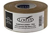 Loxley Ashgate Künstlerleinwand, Künstler-Zeichenblock Gummi-Band-Schriftband, 36 mm x 54 m von Loxley