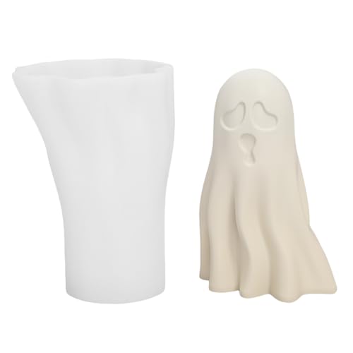 Loxyxbnh 3D-Geister-Silikon-Halloween-Formen, Epoxidharz-Formen, handgefertigte Backformen für Halloween-Dekorationen von Loxyxbnh