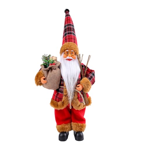 Loxyxbnh Eleganter Weihnachtsmann-Figur, hohe Stile, Weihnachtsdekoration, tragbares Accessoire, stilvolle Designs für Zuhause, Display-Lösung von Loxyxbnh