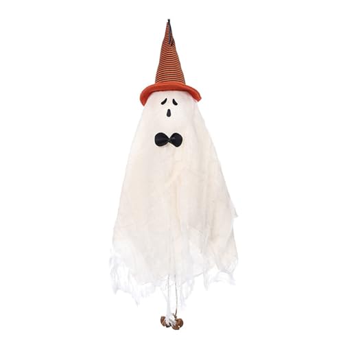 Loxyxbnh Zarter Halloween-Ornament-Anhänger, Veranda-Ornamente, Halloween-Vibing-Schild, Hexenhut-Ornamente von Loxyxbnh