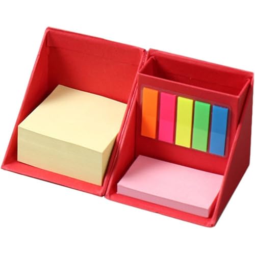 Haftnotizen-Schreibtisch-Organizer-Box-Set, Zusammenklappbarer Schreibtisch-Organizer, Halter, Notizblock, Register, Lesezeichen, Haftnotizen-Set Für Schüler Und Lehrer von Lpitoy