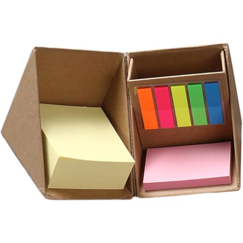 Haftnotizen-Schreibtisch-Organizer-Box-Set, Zusammenklappbarer Schreibtisch-Organizer, Halter, Notizblock, Register, Lesezeichen, Haftnotizen-Set Für Schüler Und Lehrer von Lpitoy