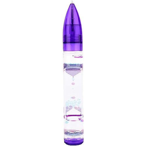 Liquid Motion Bubbler Fidget Pen Für Kinder Und Erwachsene Stress Sensorisches Spielzeug Farbenfrohe Flüssigkeit Timer Home Office Novelty Pen von Lpitoy