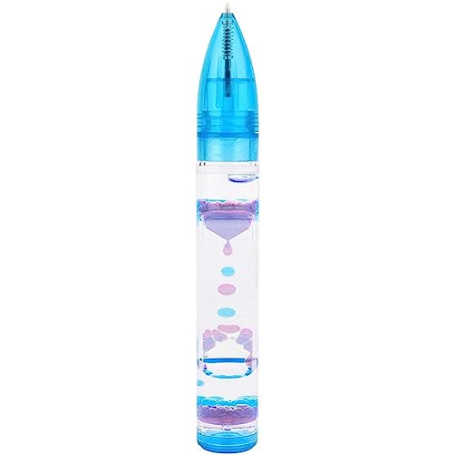 Liquid Motion Bubbler Fidget Pen Für Kinder Und Erwachsene Stress Sensorisches Spielzeug Farbenfrohe Flüssigkeit Timer Home Office Novelty Pen von Lpitoy