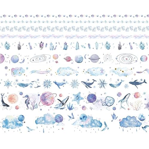 Lpitoy 10pcs/Set Niedliche Pflanzenblätter Washi Tape Blumenmaskelband Whale Dekoratives Klebeband Für Aufkleber Scrapbooking DIY Fotoalbum von Lpitoy