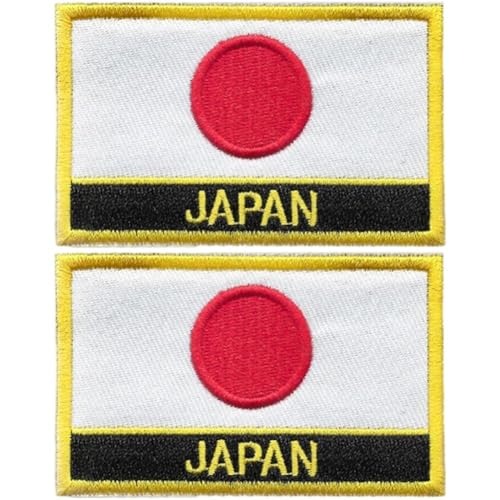 Lpitoy 2 Stück Aufnäher Japanischer Flagge, Bestickt, Taktischer Militärischer Moral-aufnäher, Klettverschluss, Japanische Flaggen-aufnäher Für Kleidung, Hüte Und Rucksäcke Lpitoy 2 Stück Aufnäher Japanischer Flagge, Bestickt, Taktischer Militärischer Moral-aufnäher, Klettverschluss, Japanische Flaggen-aufnäher Für Kleidung, Hüte Und Rucksäcke von Lpitoy