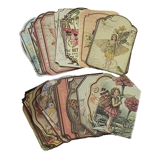 Vintage Fairy Tale Flower Sticker 60pcs/box Self Adhesive Bastelaufkleber Dekoratives Aufkleber Für Scrapbooking -album von Lpitoy