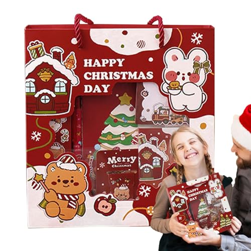 Christmas Stationery Set | Cartoon School Supplies | Funny Student Stationery | Christmas School Set | Back To School Set Complete Holiday Stationery Kit For Christmas Stocking Stuffers von Lpsdssre