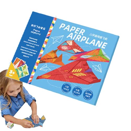 Lpsdssre Paper Airplane Kit | Paper Craft Kit | Paper Toys For Kids | Kids Airplane Kit | Paper Airplane Toys Educational And Skill-Building Activity For Children Boys Girls von Lpsdssre