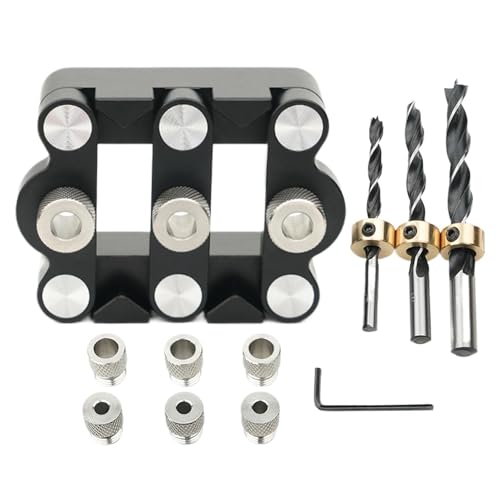 Metallbohrkit, Lochpunsch -Locator, selbstzentrierende, vielseitige Loch -Stanzwerkzeug, tragbares und kompaktes Design 9.3x6.8x4cm/3.66x2.68x1.57 Zoll für das Rahmengebäude von Lpsdssre
