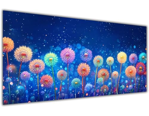 Malen Nach Zahlen Erwachsene Bunt Malen Nach Zahlen Kinder ab 4 5 6 7 8 9 Jahre Blume Paint by Numbers Ölgemälde mit Pinseln Acrylfarbe Kreative Dekorieren Mädchen Geschenk Ohne Rahmen 60x120 cm-KL489 von Lslomrqz