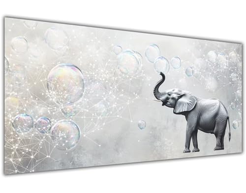 Malen Nach Zahlen Erwachsene Groß 20x40 cm Traum Malen Nach Zahlen Elefant Paint by Numbers Kinder Ölgemälde mit Pinseln Acrylfarbe Kreative Bastelset Heimdekoration Geschenk Frauen, Ohne Rahme-KL953 von Lslomrqz