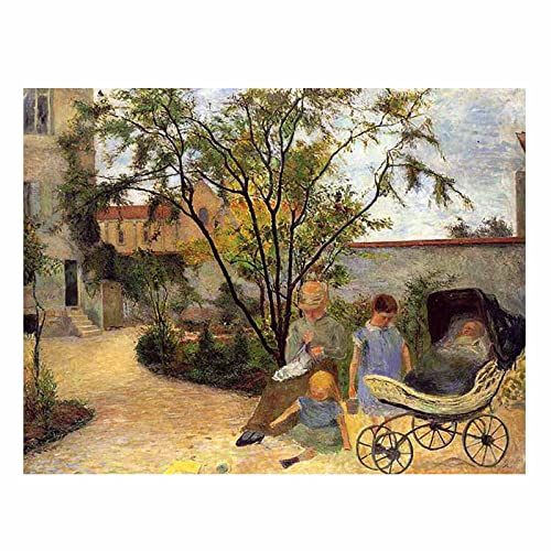 Ltt-Ydd-Ccl Paul Gauguin《Garten》Wandkunst auf Leinwand Wandkunst Schlafzimmer Küche Bilder Leinwand Wanddekoration Wohnkultur Wandbild Gemälde(20x25cm 8x10inch Ungerahmt) von Ltt-Ydd-Ccl