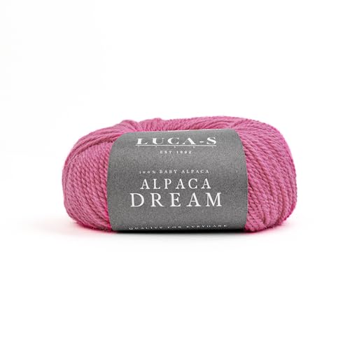 Luca-S Yarns Alpaca Dream superweiches Alpaka-Garn, 50 g – 100 m Kammgarn, 100% Baby-Alpaka-Strick- und Häkelwolle, 10 Stück von Luca-S Garne