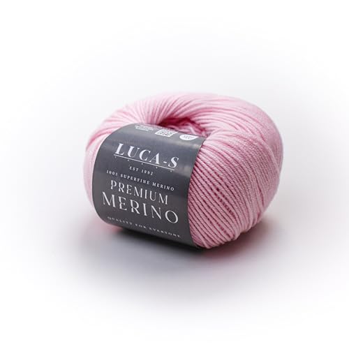 Premium-Merino-Garn, 4-fädig, Superwash Baby-Merinowolle, 100 % reine, extra feine Merinowolle, Strickwolle, Häkelwolle, 50 g Knäuel von Luca-S Yarns