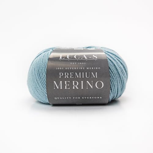 Premium-Merino-Garn, 4-fädig, Superwash Baby-Merinowolle, 100 % reine, extra feine Merinowolle, Strickwolle, Häkelwolle, 50 g Knäuel von Luca-S Yarns