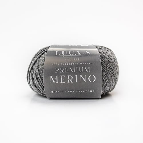 Premium-Merino-Garn, 4-fädig, Superwash Baby-Merinowolle, 100 % reine, extra feine Merinowolle, Strickwolle, Häkelwolle, 50 g Knäuel von Luca-S Yarns