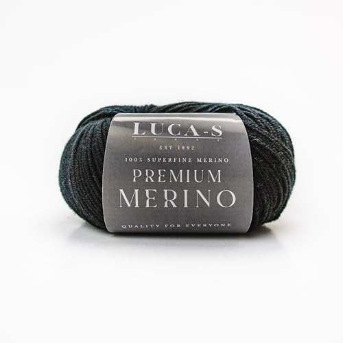 Premium-Merino-Garn, 4-fädig, Superwash Baby-Merinowolle, 100 % reine, extra feine Merinowolle, Strickwolle, Häkelwolle, 50 g Knäuel von Luca-S Yarns