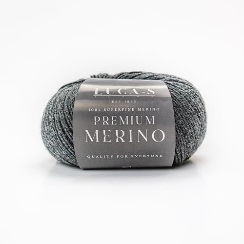 Premium-Merino-Garn, 4-fädig, Superwash Baby-Merinowolle, 100 % reine, extra feine Merinowolle, Strickwolle, Häkelwolle, 50 g Knäuel von Luca-S Yarns