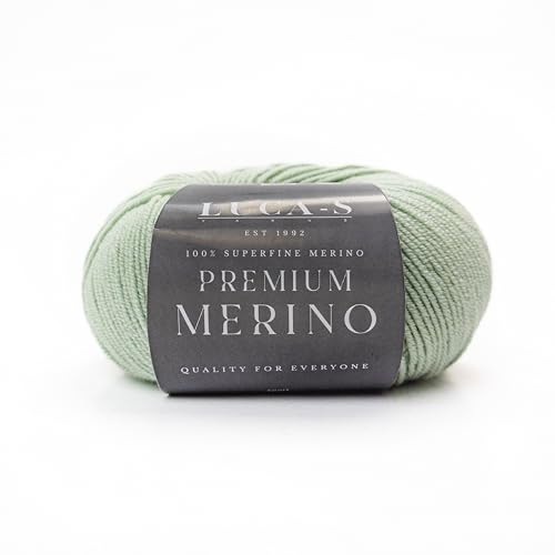 Premium-Merino-Garn, 4-fädig, Superwash Baby-Merinowolle, 100 % reine, extra feine Merinowolle, Strickwolle, Häkelwolle, 50 g Knäuel von Luca-S Yarns