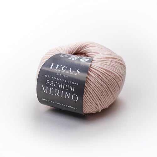 Premium-Merino-Garn, 4-fädig, Superwash Baby-Merinowolle, 100 % reine, extra feine Merinowolle, Strickwolle, Häkelwolle, 50 g Knäuel von Luca-S Yarns