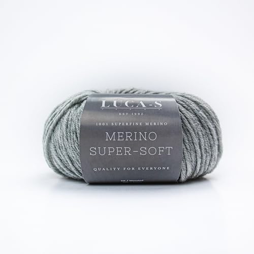 Superfeines Merino-DK-Garn zum Stricken und Häkeln, superweiche Superwash 100% Merinowolle, 50 g Knäuel, 2 Stück von Luca-S Yarns