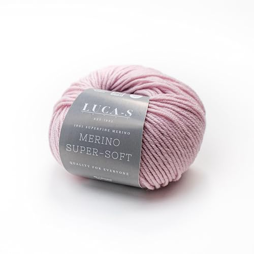 Superfeines Merino-DK-Garn zum Stricken und Häkeln, superweiche Superwash 100% Merinowolle, 50 g Knäuel, 2 Stück von Luca-S Yarns