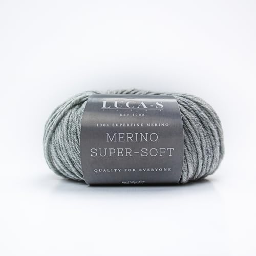 Superfeines Merino DK Garn zum Stricken und Häkeln, superweiche Superwash 100% Merinowolle, 50 g Knäuel von Luca-S Yarns