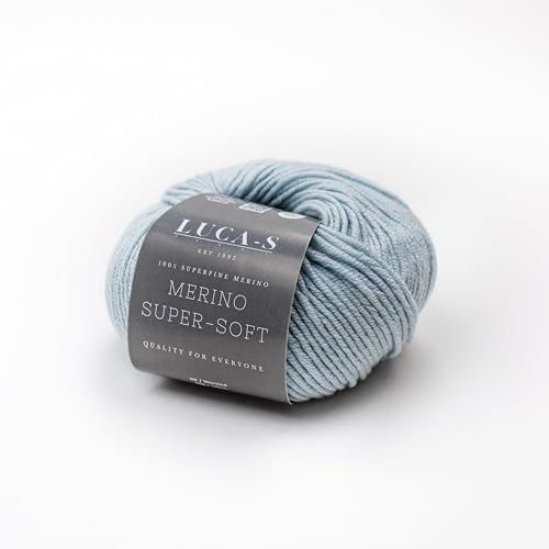 Superfeines Merino DK Garn zum Stricken und Häkeln, superweiche Superwash 100% Merinowolle, 50 g Knäuel von Luca-S Yarns