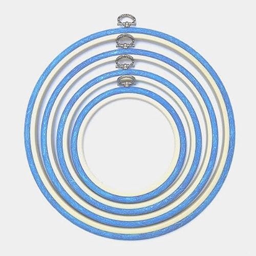 Kreuzstichrahmen, rund, Blau (24,4 cm) Nurge Stickrahmen von Luca-S