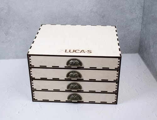 Luca-S Mouline Organizer-Box, 520 Farben von Zahnseide, Premium-Aufbewahrung für Kreuzstich und Nähgarn von Luca-S