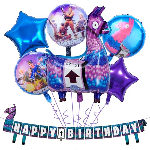 Balloon1 Videospiel Party Dekoration Kindergeburtstag Set 7 Stück Video Gamer Geburtstag Set,Video Spiel Geburtstagsfeier,Game Party Luftballon,Videospiel Geburtstag Dekorationen für Kinder Jungen von Luchild