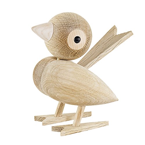 Lucie Kaas Holzfigur Spatz 18cm, aus Eiche gefertigt, GF03OAKL von Lucie Kaas