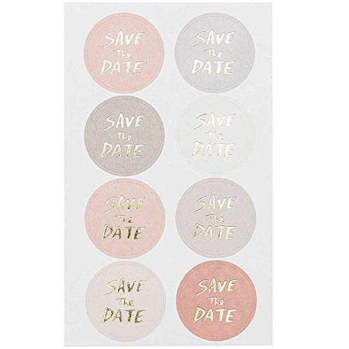 Rico Design Sticker Save the Date 32 Stück 14x8,5cm Selbstklebend von Luck and Luck