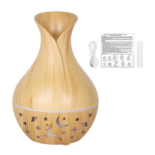 Duftöldiffusoren Aroma Diffuser, Aromatherapie Mit Farben Licht LED, Beleuchtung, Luftbefeuchter 200 Ml Elektrisch Öle Diffusor, Duftöl, Aroma Ätherische Öle Duftlampe Nebeldiffusoren Für Zuhause Büro von Luckxing